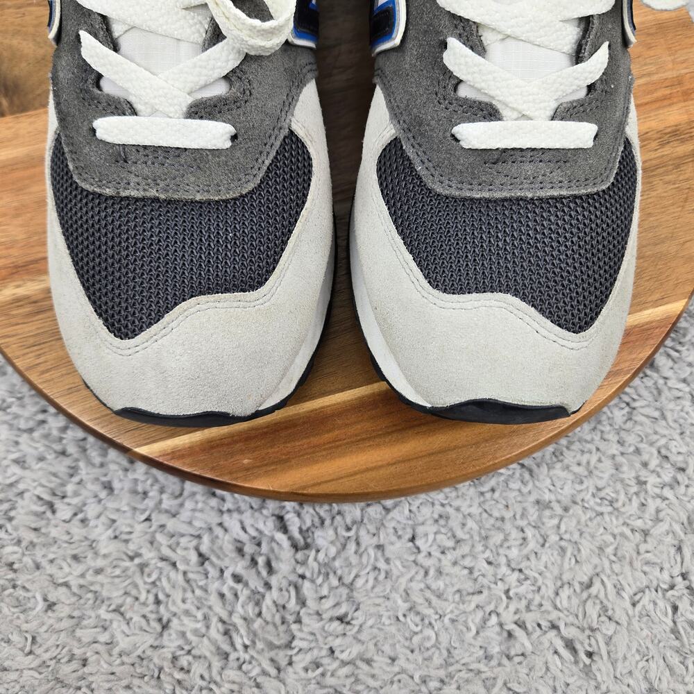 New Balance Mens 11D 574 Black Grey Royal Casual Classic Daily Sneaker ML574LB2 - Picture 6 of 13